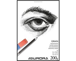 Aurora Tekenblok - Grain - Tekenpapier - Schetsblok - A3 - 200g - 20 vel