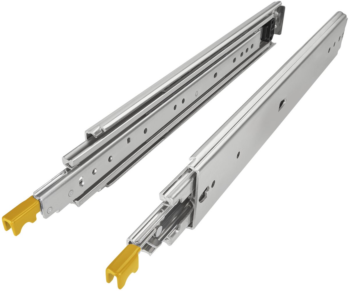 1 paar SOTECH-uittrekelementen voor zwaar gebruik KV2-200-H76-L500-LC 508 mm met vergrendelingsfunctie voor vast-/uitschuiven zwaar gebruik, belastbaar tot 200 kg