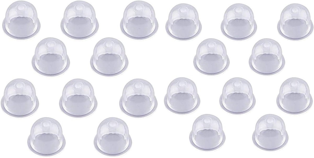 Allecto Plus - Primer Pomp Lamp voor Benzinepomp Carburateur Bosmaaier Snoeischaar (19mm) met 20 Stuks Pomp Bollen