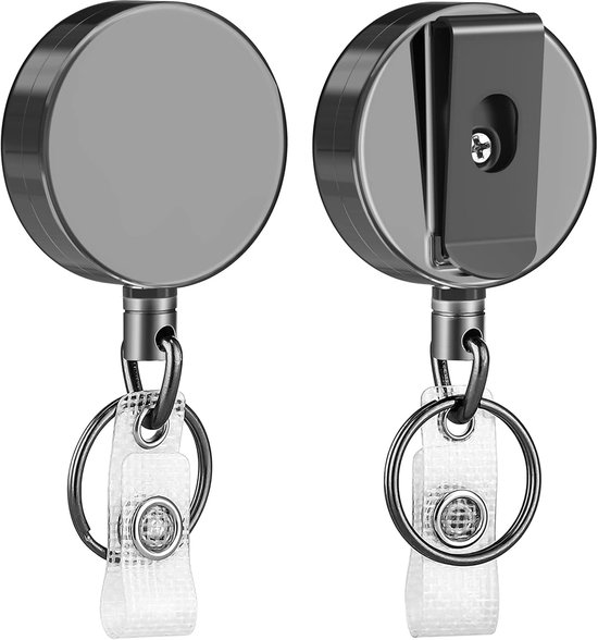 Intrekbare sleutelhanger Intrekbare badgehouder Reelclip ID-badgehouder met riemclip Anti-verloren sleutels Kaartenhouder kopen vanaf een prijs van 1.69
