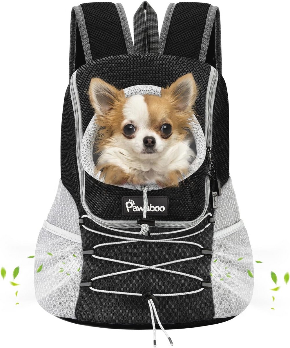 Verstelbare hondenrugzak voor outdoor en reizen - Draagtas voor honden en katten met veiligheidsgordel