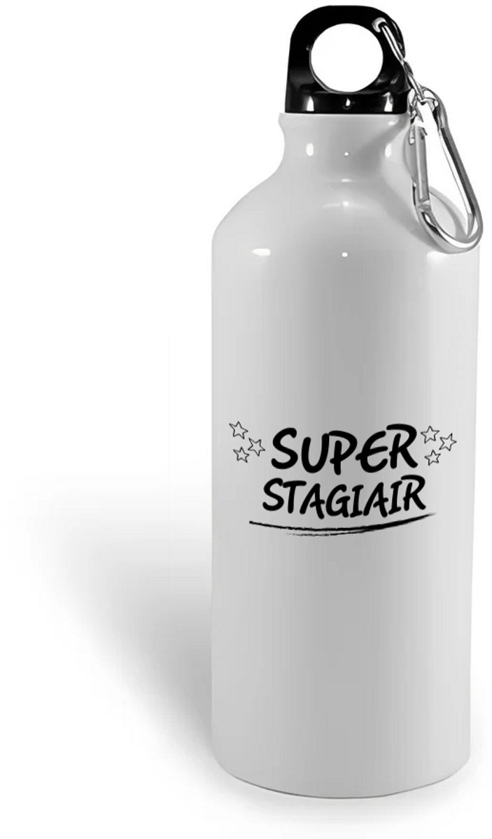Hacebo® - Super stagiair waterfles - Stagiair - beste stagiair - werk - afscheidscadeau - verjaardagscadeau - kado - water fles - 400ML