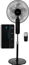 KRAFT Ventilator Staand - Statiefventilator - In Hoogte Verstelbaar - LED Scherm - Vloerventilator - Zwart