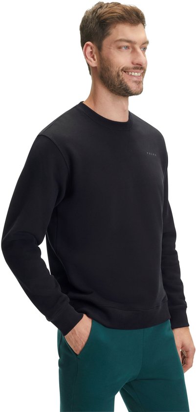 Sweat-shirt Basic FALKE , pull en coton doux et confortable pour homme, noir - taille 3XL