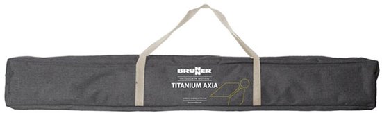 Brunner Titanium Axia 6 - Campingtafel 147 x 76 x 72 cm - Oprolbaar aluminium blad - Verstelbare poot - Mesh opbergnet van Brunner — afbeelding 5