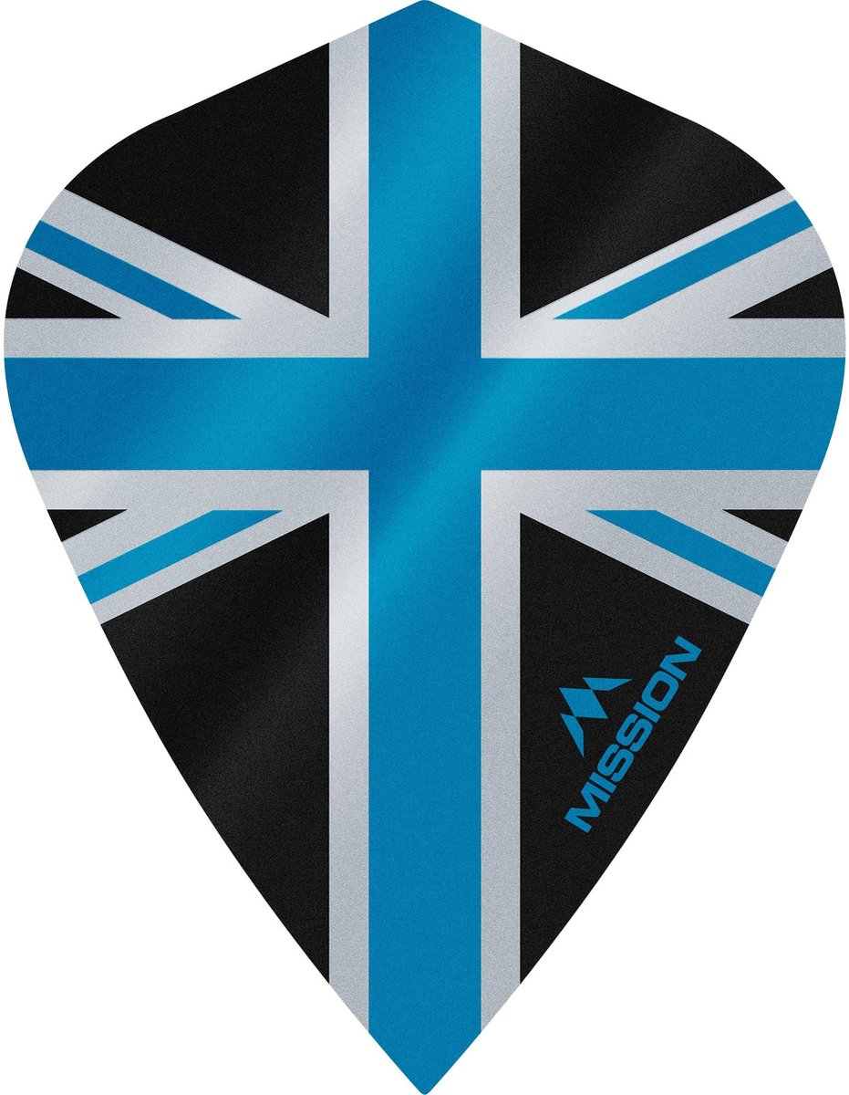 Mission Alliance 100 Black & Blue Kite - Dart Flights