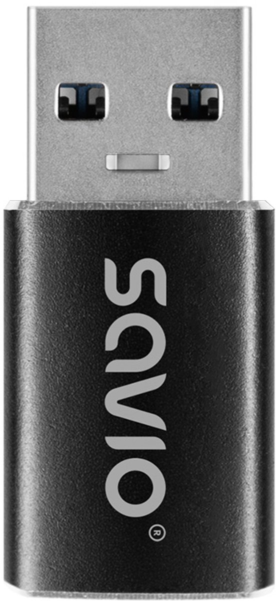 Savio AK-81 video kabel adapter 0 m USB Type-C USB Type-A Zwart
