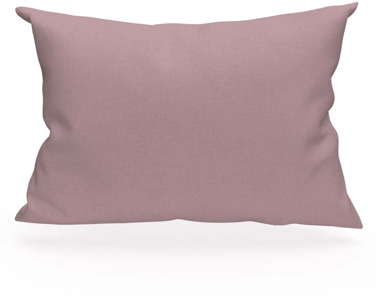Ibenzoa Katoenen Kussensloop in Oud Roze met Volant en Afmetingen 50 x 70 cm