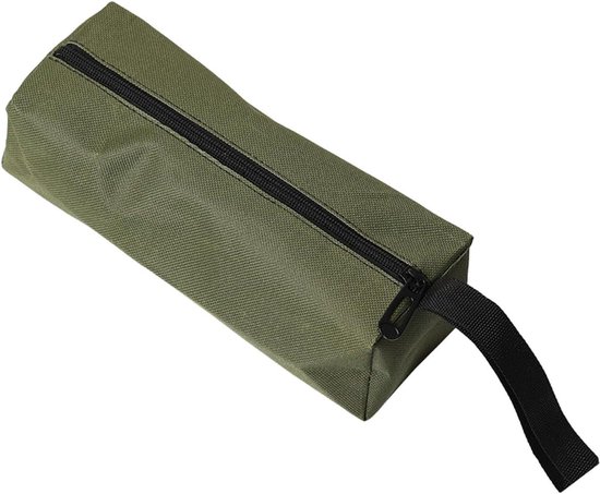 FIREDOG Roll Up Tool Bag, Canvas Wrench Roll Up Pouch Multifunctionele Tool Roll Organize, 5 Gereedschapszakken met ritssluiting (zwart) (CL135