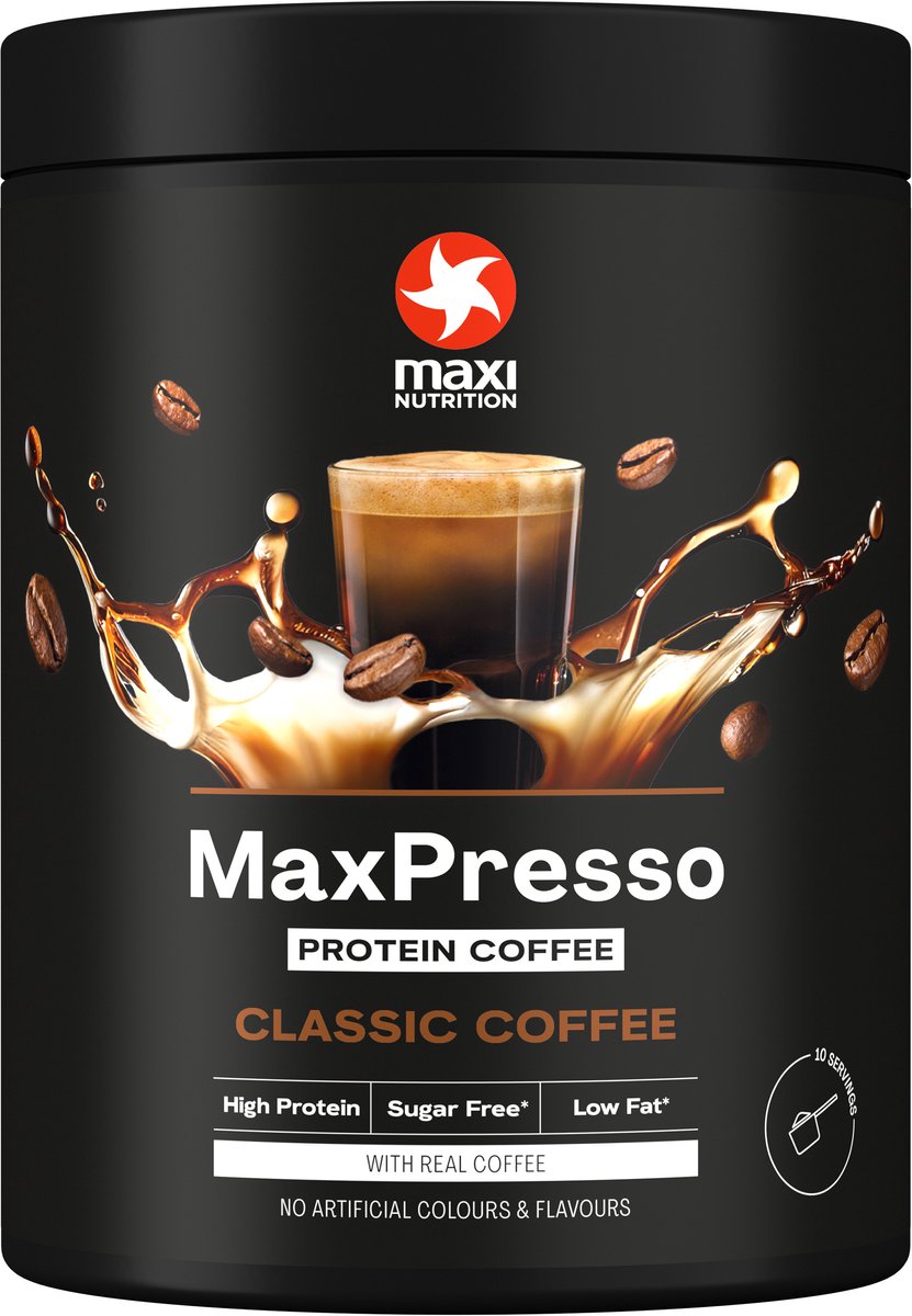 Maxi Nutrition Maxpresso Eiwit Koffie Klassiek (300 gr)