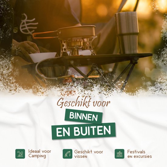 Recalma Campingtafel Inklapbaar - Campingtafel Lichtgewicht Zwart - Picknicktafel Kinderen Aluminium Tafelblad - Camping Tafel incl. Opbergtas - 55x41x40 cm van Recalma — afbeelding 4
