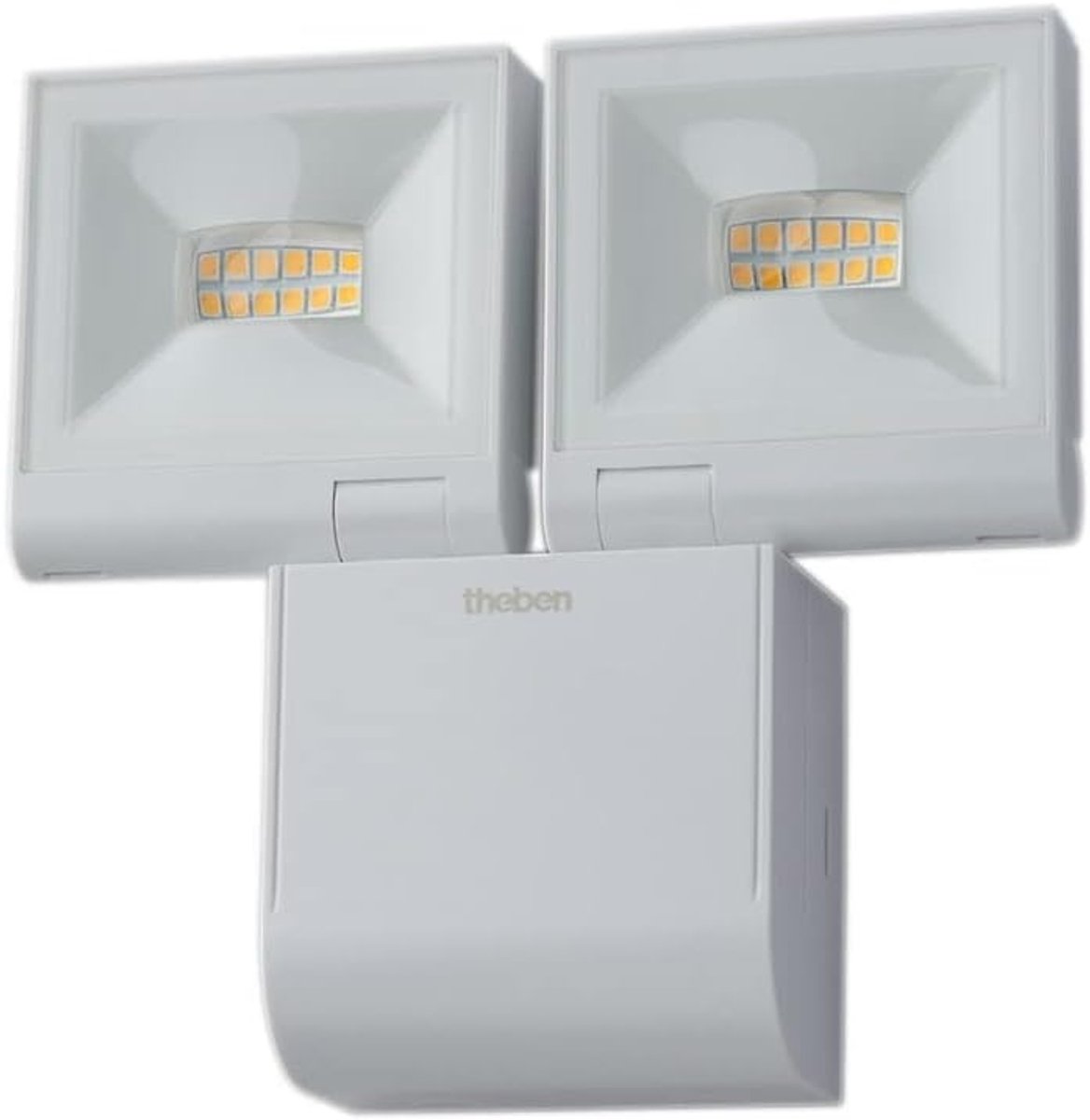 Theben theLeda S20L WH LED Buitenlamp 20W – 2x840 lm – Draaibaar & Kantelbaar – 4000K – Wandmontage – Wit