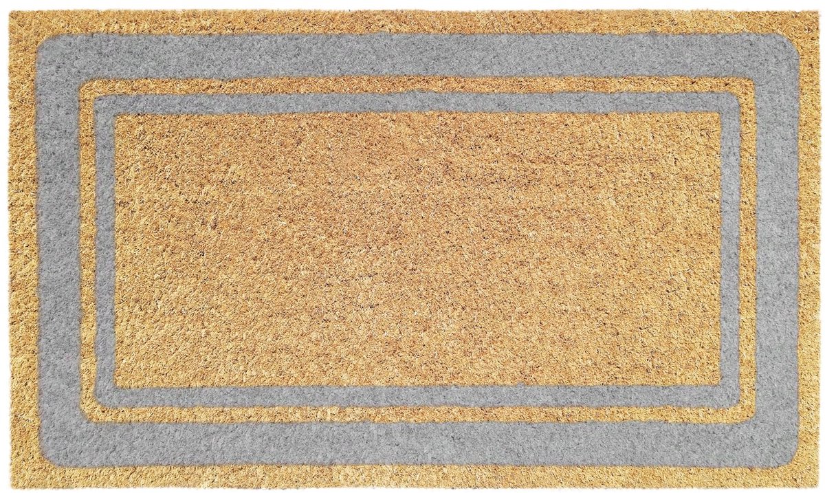 Ibenzoa® Stijlvolle Kokosvezel Deurmat met PVC Achterzijde voor Binnen en Buiten, 40 x 70 cm