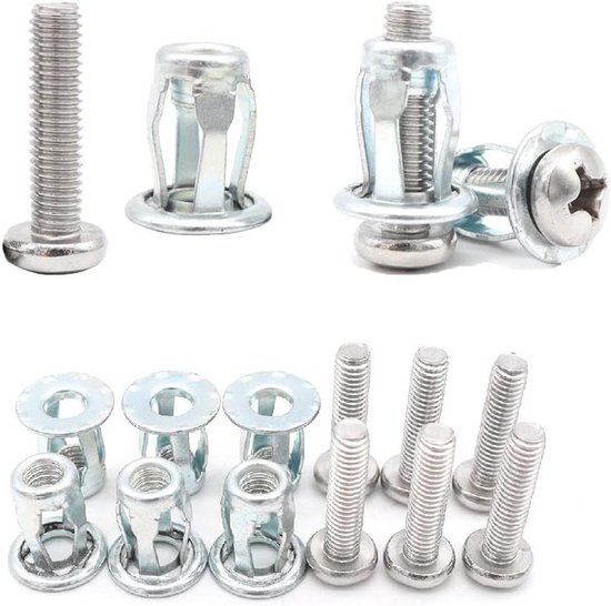 WedDecor 15mm Zilver 4 Onderdelen S-Spring Snap Fasteners Grote WedDecor 15mm Zilver 4 Onderdelen S-Spring Snap Fasteners Grote