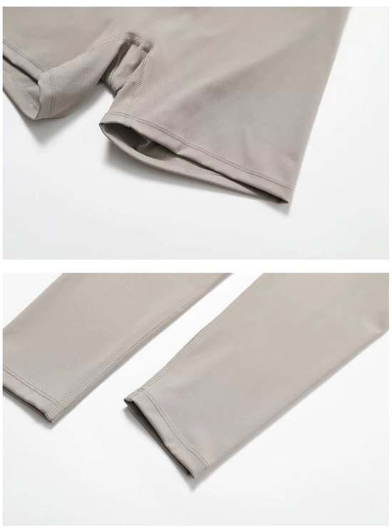 Set de sport Eclipse - Taille S - Lilas - Ensemble de sport 5 pièces avec soutien-gorge, haut à manches courtes, haut à manches longues, legging taille haute et short - Violet - Sans coutures et coupe Comfort