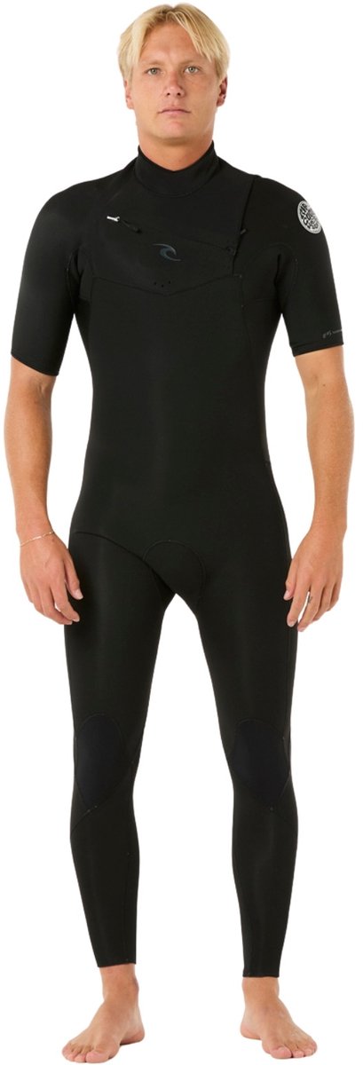 2025 Rip Curl Heren Dawn Patrol 2/2mm Korte Mouwen Borst Ritssluiting