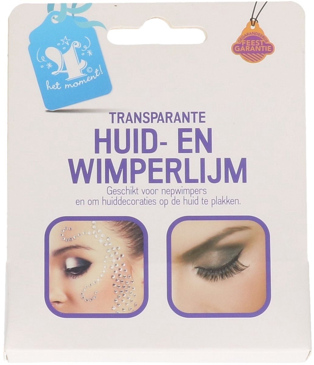 Huid-en wimperlijm - Geschikt voor nepwimpers en om huiddecoraties op de huid te plakken