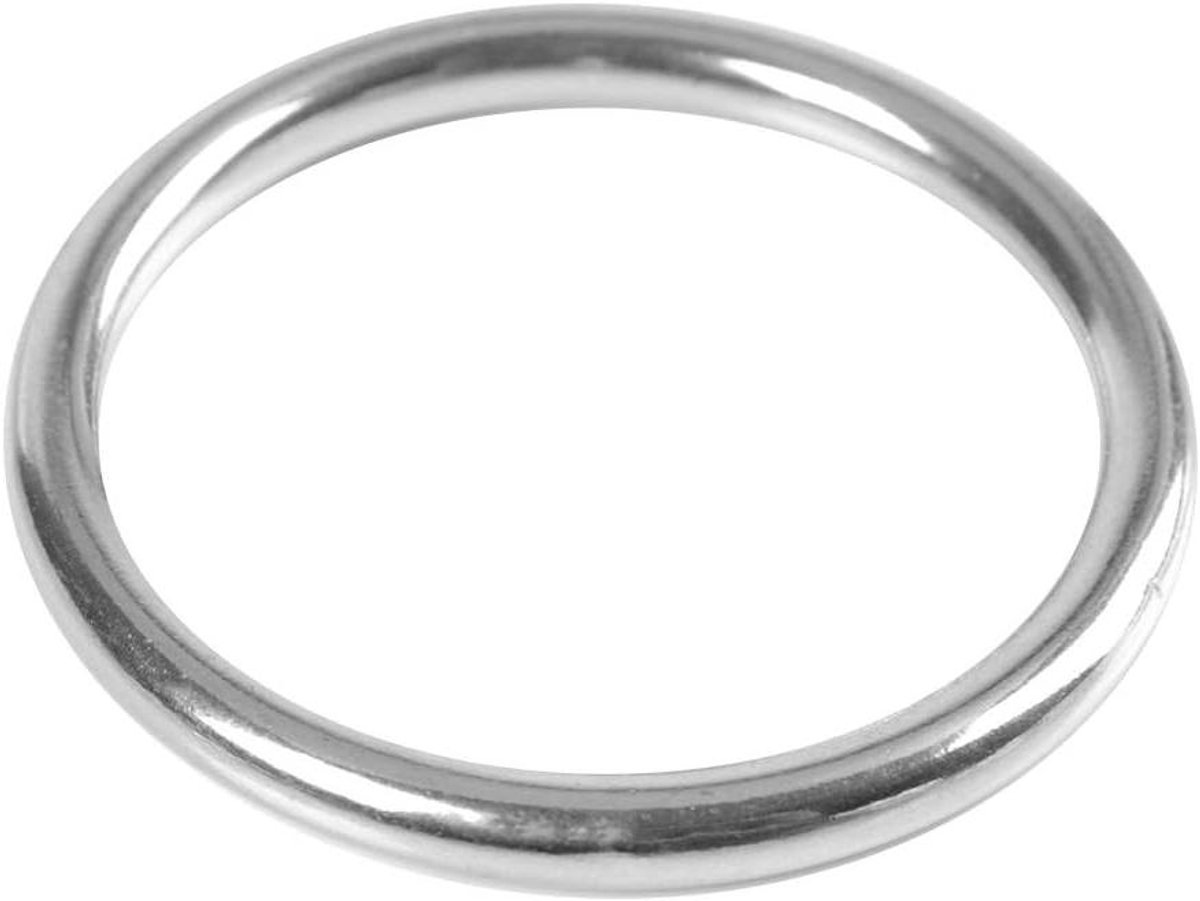 Allecto Plus - Roestvrijstalen gelaste O-ring voor Boot Fitness Petriem - Duurzaam 304 Rond gepolijst cirkelvorming gesp (06060)