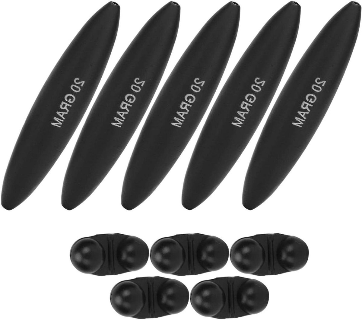 Allecto Plus - Voor vissers: Set van 5 Stevige Kattenvisdobbers (20g/30g)
