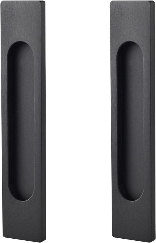 MOROBOR 2 stuks rechthoekige schuifdeurgrepen van aluminiumlegering met montageschroeven voor schuifdeur van een schuur (150 mm