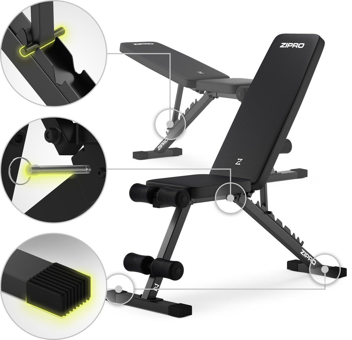 ZIPRO ZIPRO Stride Opklapbare Halterbank - afbeelding 5