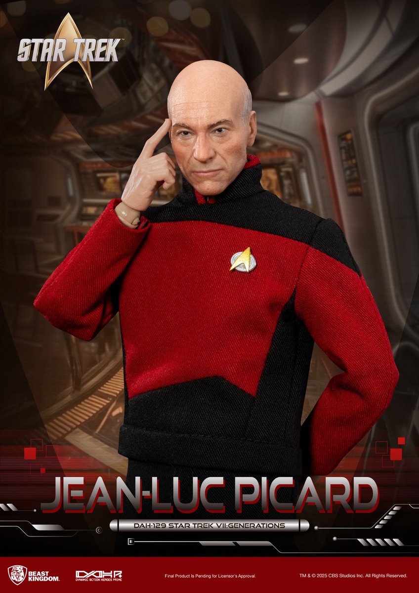 Beast Kingdom Toys Star Trek Generations Action Figure Jean-Luc Picard 20 cm Action Figuur