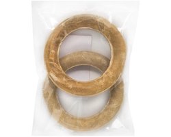 Landman Geperste Kauwring (2st) - 15cm - Hondensnacks - Kauwsnacks - Hondenbot - Kauwbot