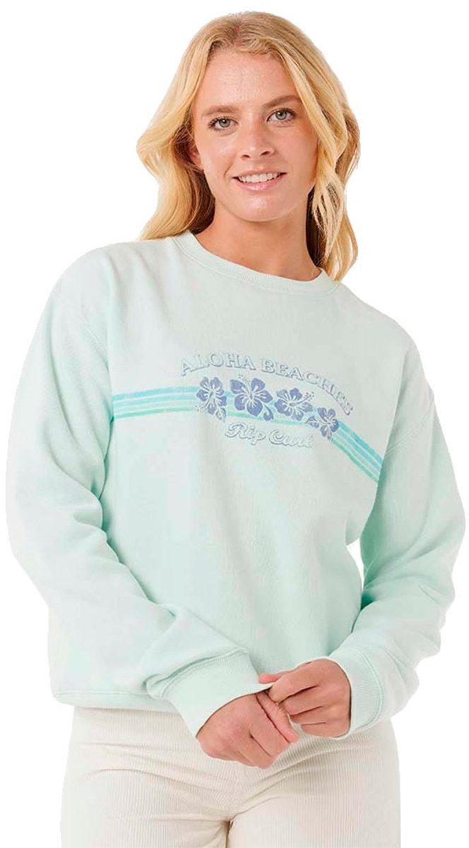 Rip Curl Keepsakes Relaxed Crew Sweatshirt M Vrouw Washed Aqua