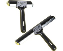 2Pcs Rubber Roller Brakes - Soft Rubber Roller voor Handicraft - Ink Printing Metal Roll - Gemakkelijk Te Gebruiken - Geen Hard Drukken Nodig