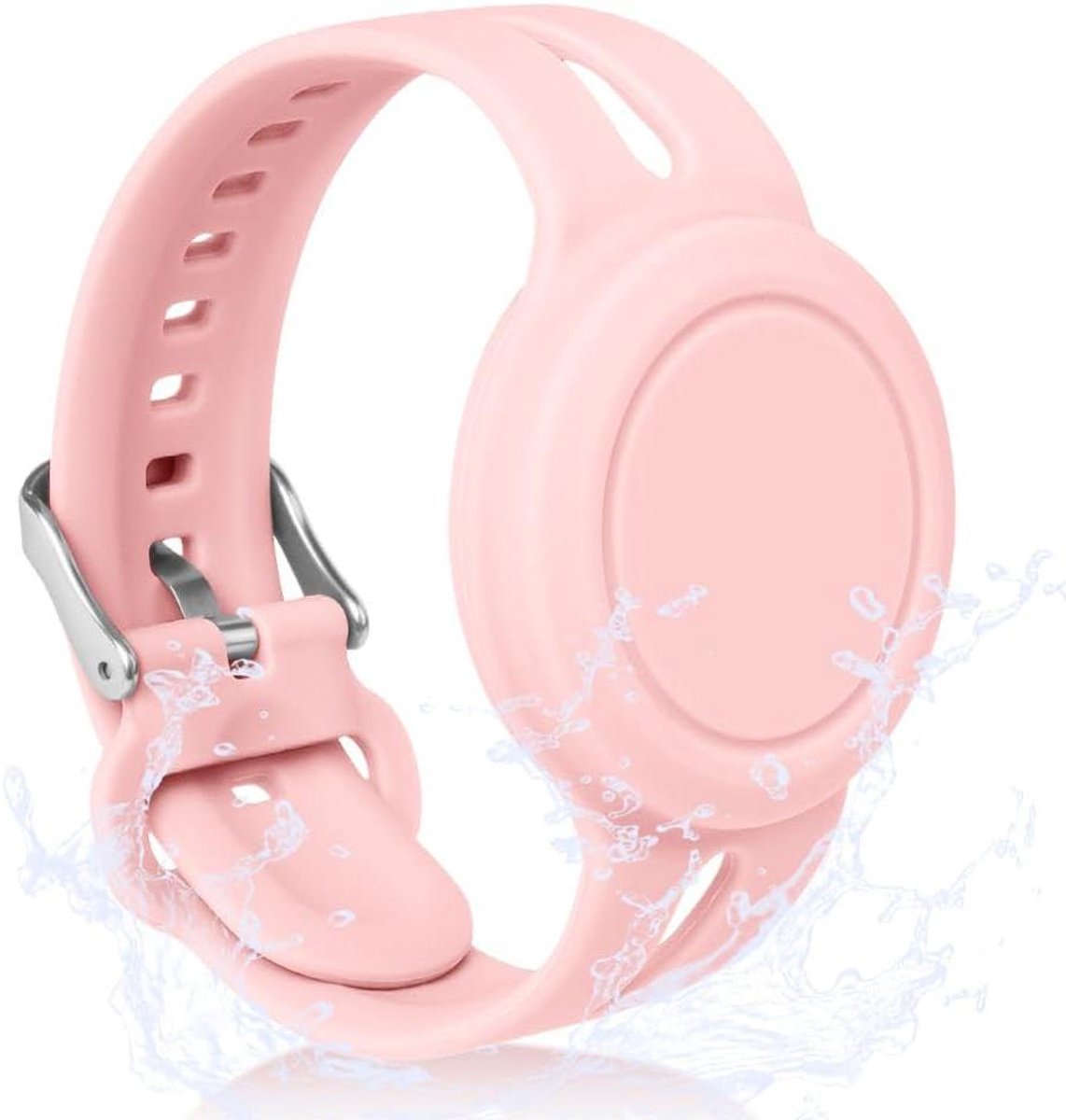 Allecto plus - Siliconen horlogeband voor AirTag: verstelbare armband voor kinderen - antiverlies en krasbestendig