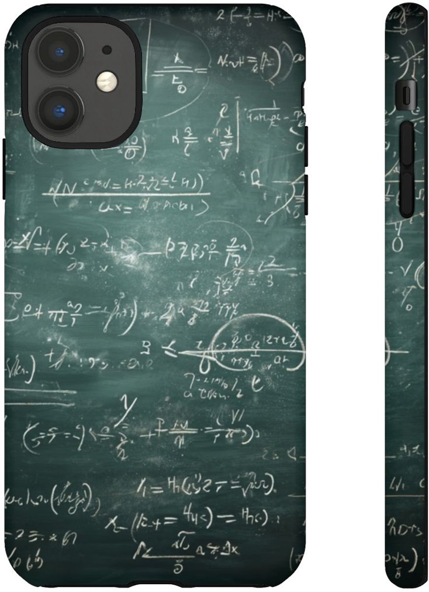 Wiskundige Formules op Schoolbord – Telefoonhoesje Geschikt voor iPhone 11