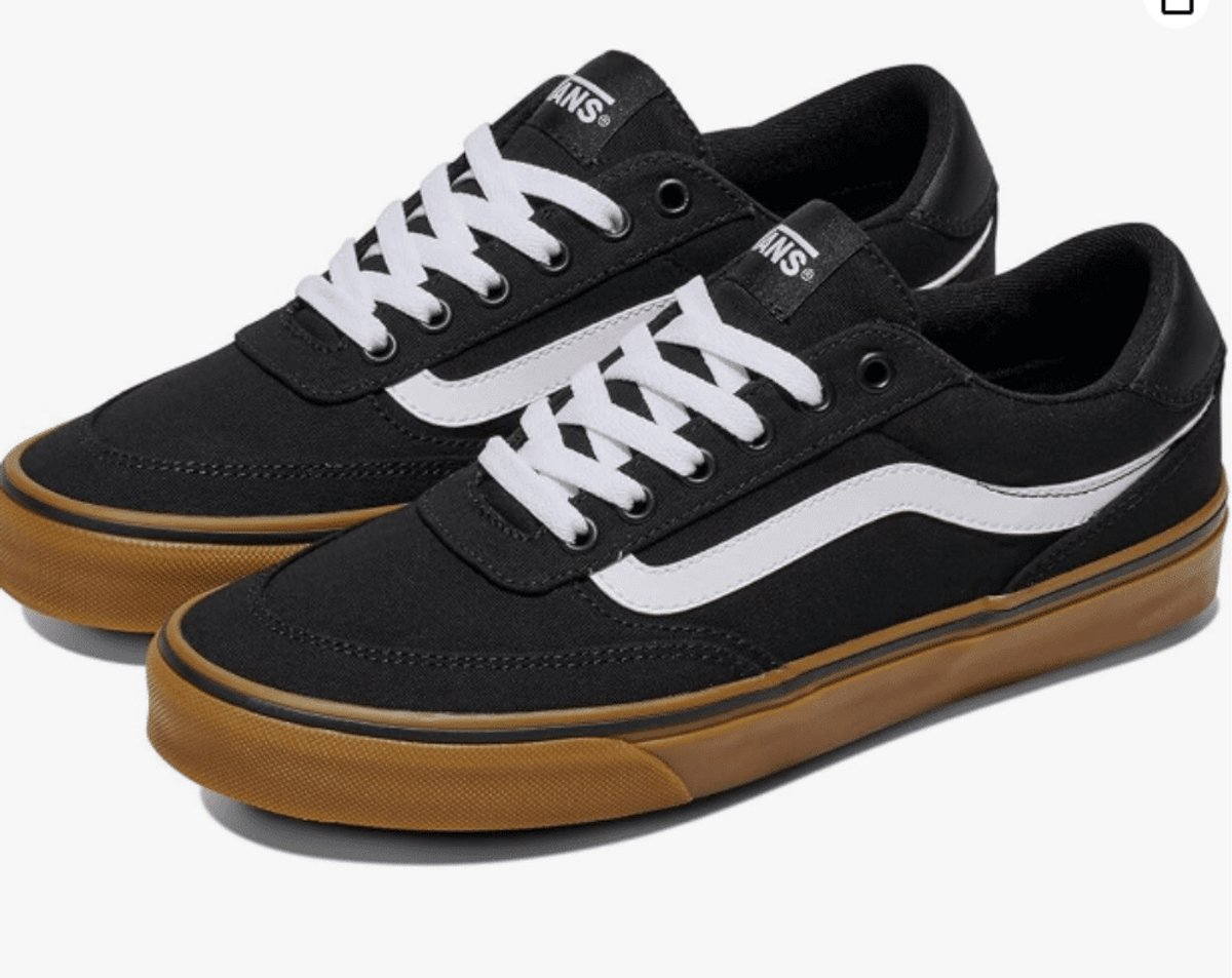 Vans Heren Sneaker Brooklyn Ls Canvas /gum Zwart