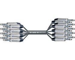 MUSIC STORE MCO 1.5PPE8-16Y Multicore 1,5m Insertcore, 16xMojack/8xStejack - Analoge multicore kabel