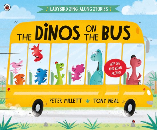 Ladybird Sing-along Stories - The Dinos on the Bus - cover