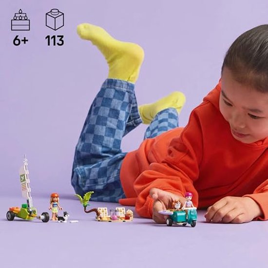 LEGO Friends Surf et scooter s'amusent avec les chiens - 42641