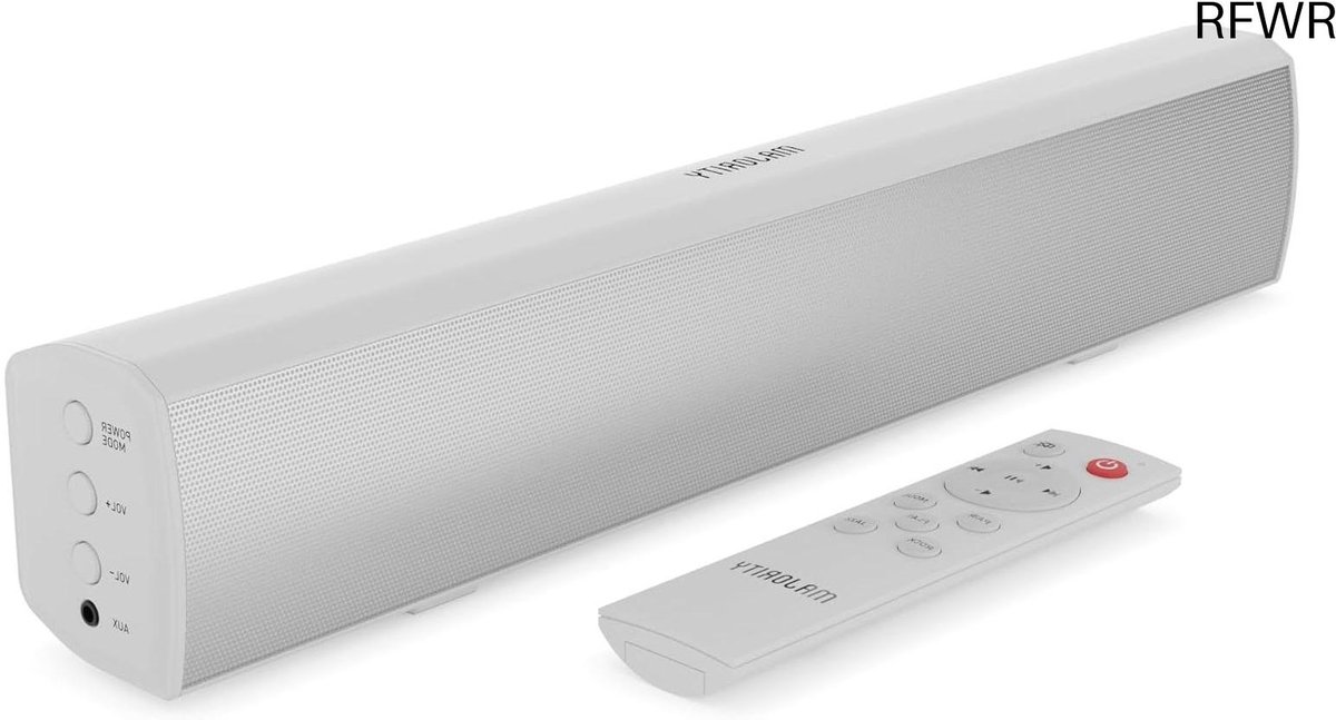 RFWR® Krachtige Bluetooth Soundbar voor TV en PC - 50W 2.0 Stereo met Afstandsbediening - Mini 39 cm