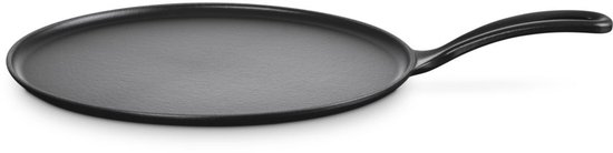 Le Creuster Gietijzeren pannenkoekpan - Mat Zwart - 27cm