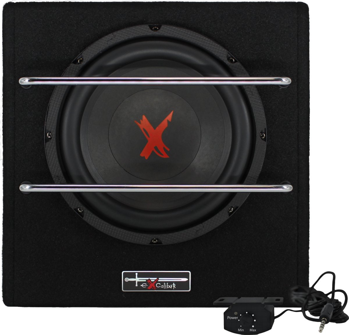 Excalibur X801BA - Subwoofer Auto met Versterker - 8 Inch Auto Subwoofer - Actieve Subwoofer Kist - 1100 Watt – foto 4