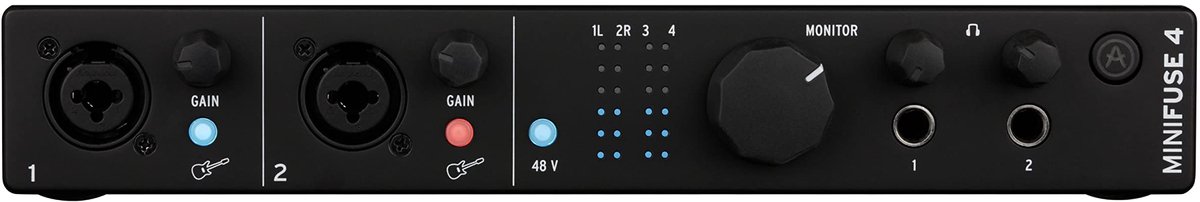 Arturia MiniFuse 4 Black - USB audio interface, zwart