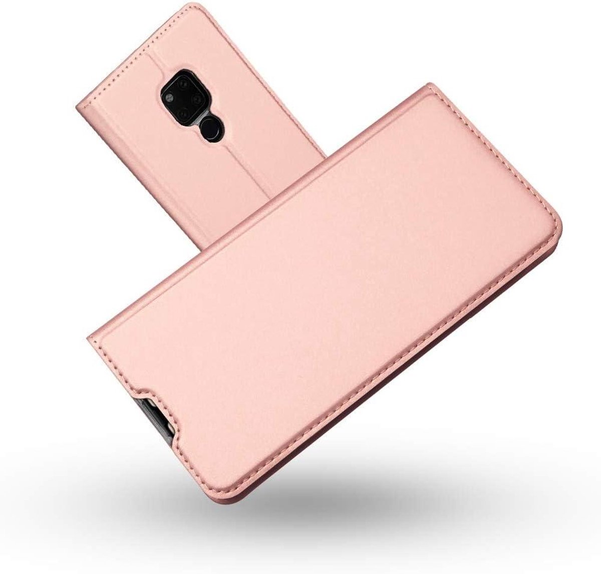 Mate 20 hoes van premium PU leder met ultra slim design - Beschermende telefoonhoes met stijlvolle uitstraling