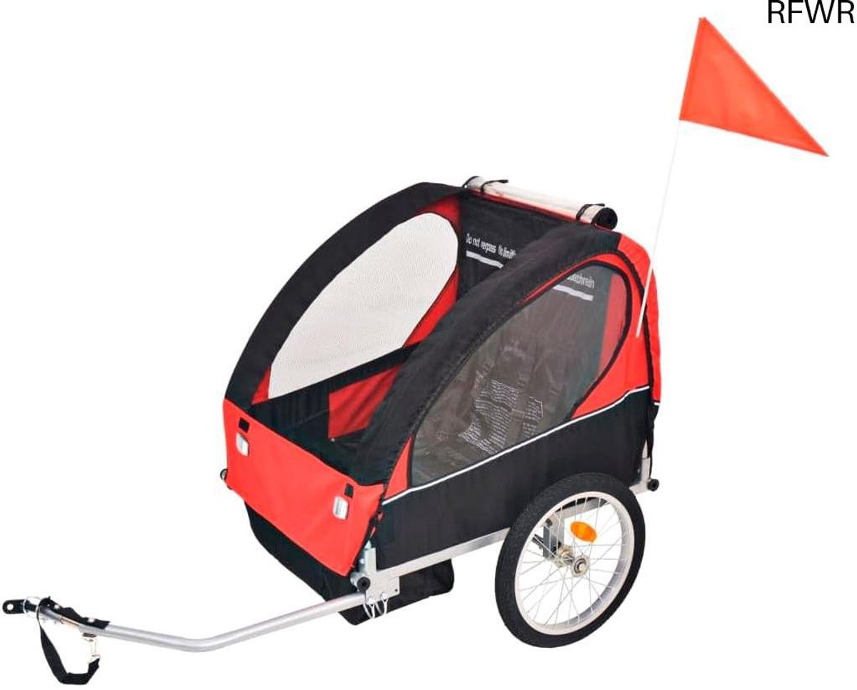 RFWR® Kinderfietskar voor 1-2 kinderen - Veilig en praktisch met 5-punts gordelsysteem