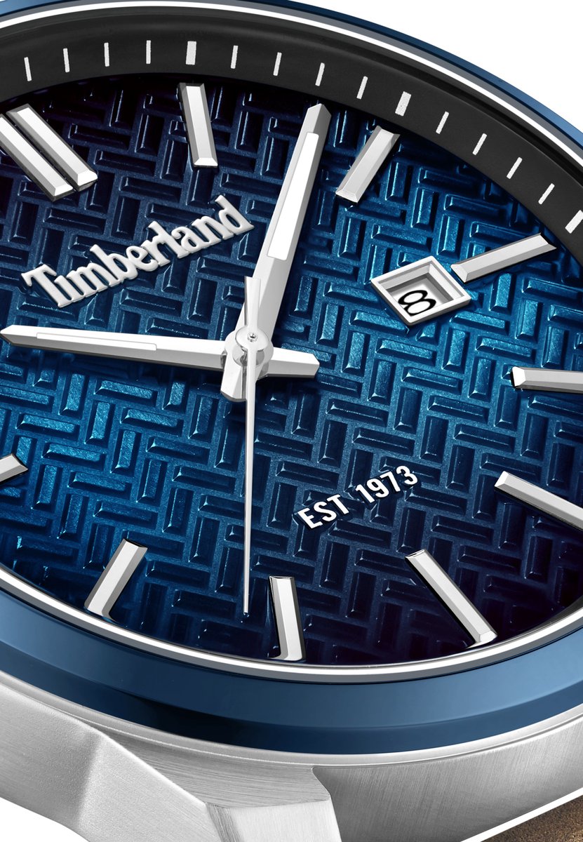Datum horloge Henniker II Blue - Brown
