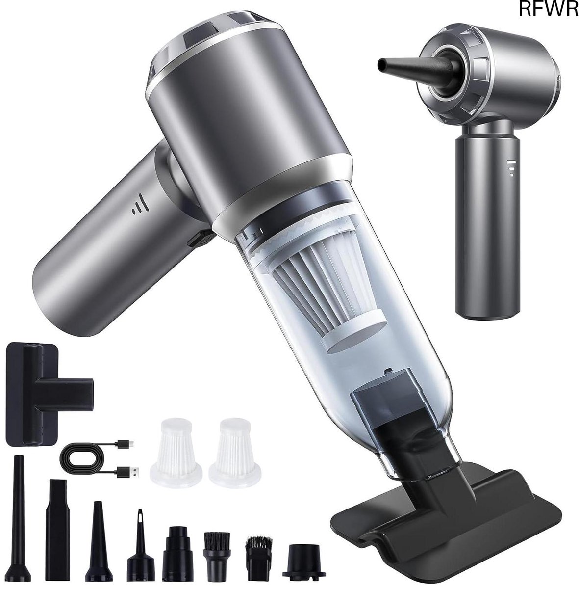 RFWR® Handstofzuiger 18000PA Draagbaar Accu Mini Stofzuiger voor Auto en Huis