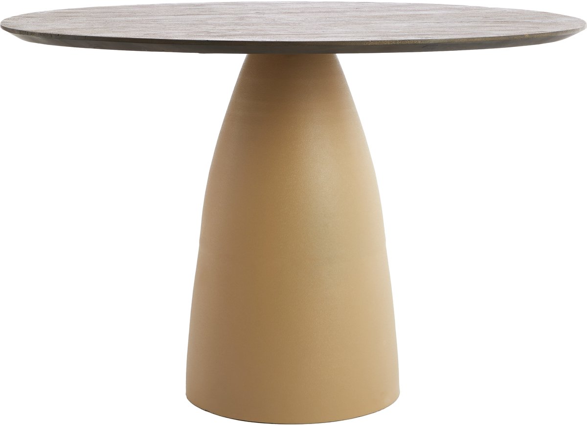 Light & Living Eettafel PALMIRA - Ø120x76 cm - Bruin