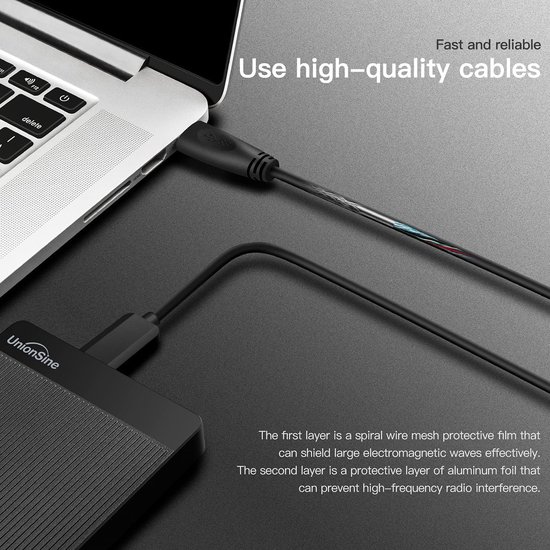 RFWR® Ultra Slim Draagbare Harde Schijf 1TB USB 3.0 - Compatibel met PC, Mac, Laptop, Xbox, PS4 van Merkloos — afbeelding 2