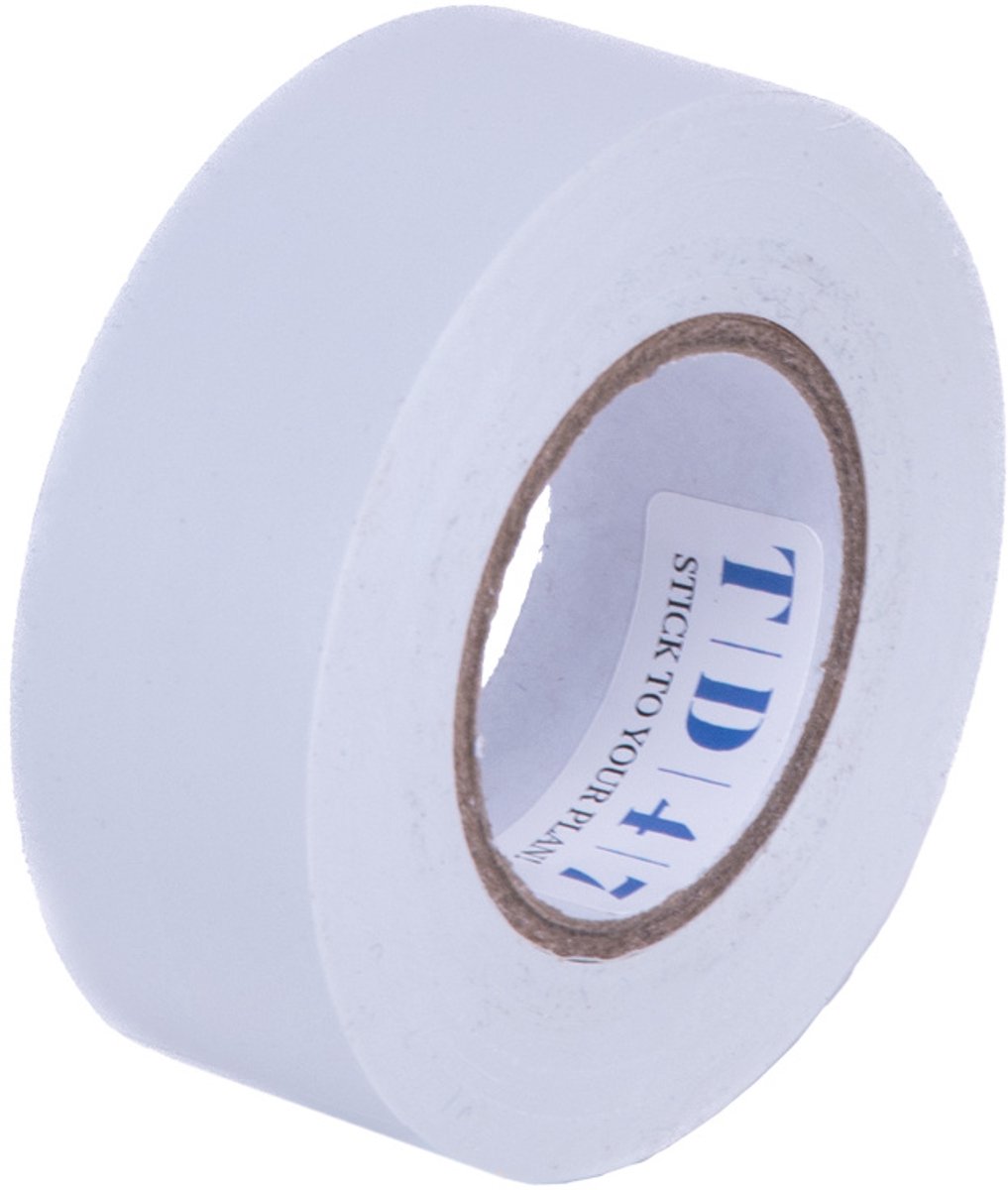 TD47 Professional PVC Isolatietape 25mm x 20m Wit