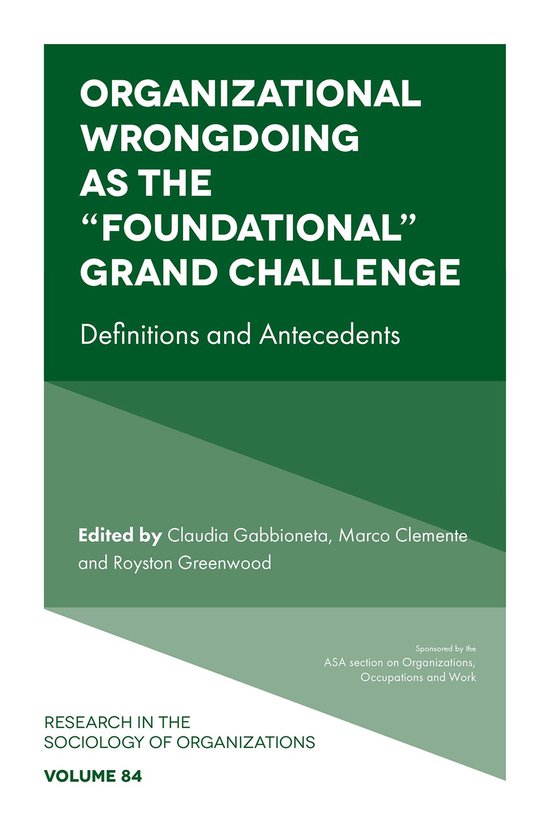 Research in the Sociology of Organizations 84 - Organization ... - cover