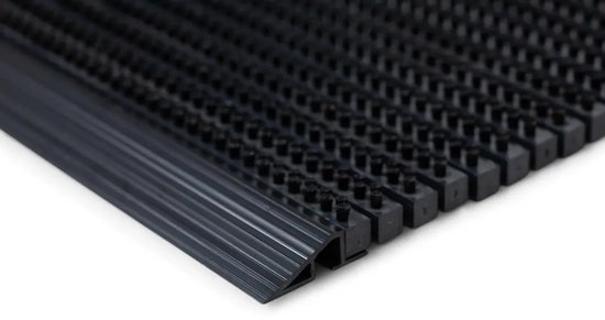 Tapis de brosse Ikado noir - 40 x 60 cm