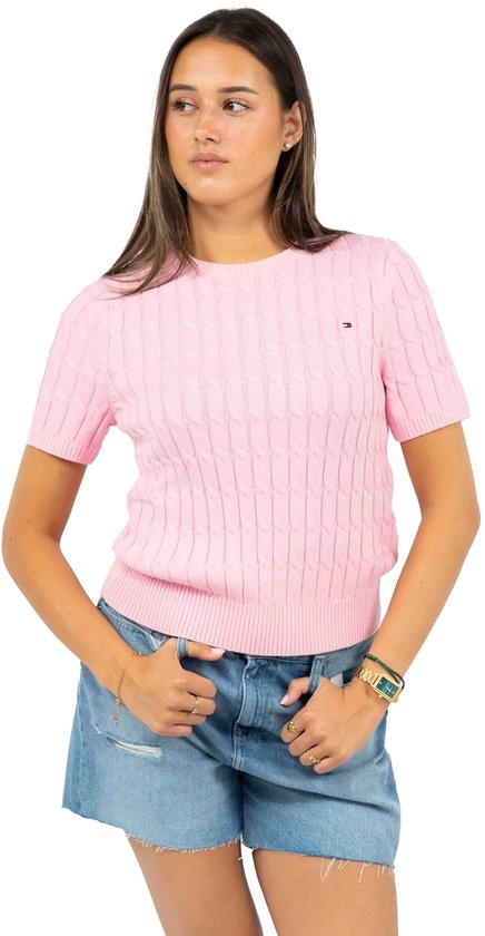 Pull ras du cou à manches courtes et Tommy Hilfiger