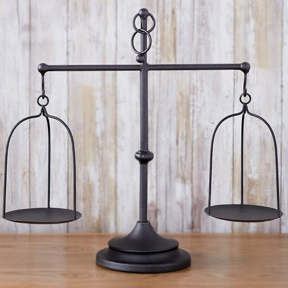 Ibenzoa Unieke Vintage Tafelkaarsenhouder in Landelijke Stijl voor Diverse Decoratie Zwart